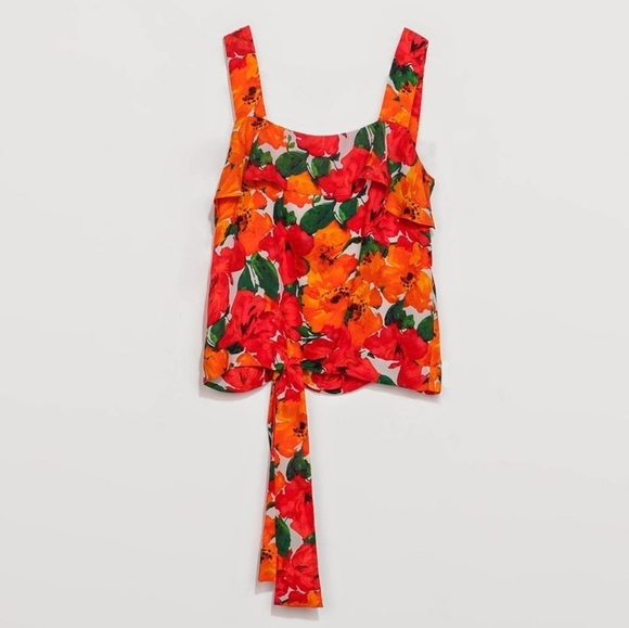 NWT Zara floral top size L - Picture 2 of 7